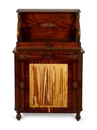 A Pair of Regency Style Rosewood Chiffonieres — J. ZONON, NEW YORK, 20TH CENTURY
