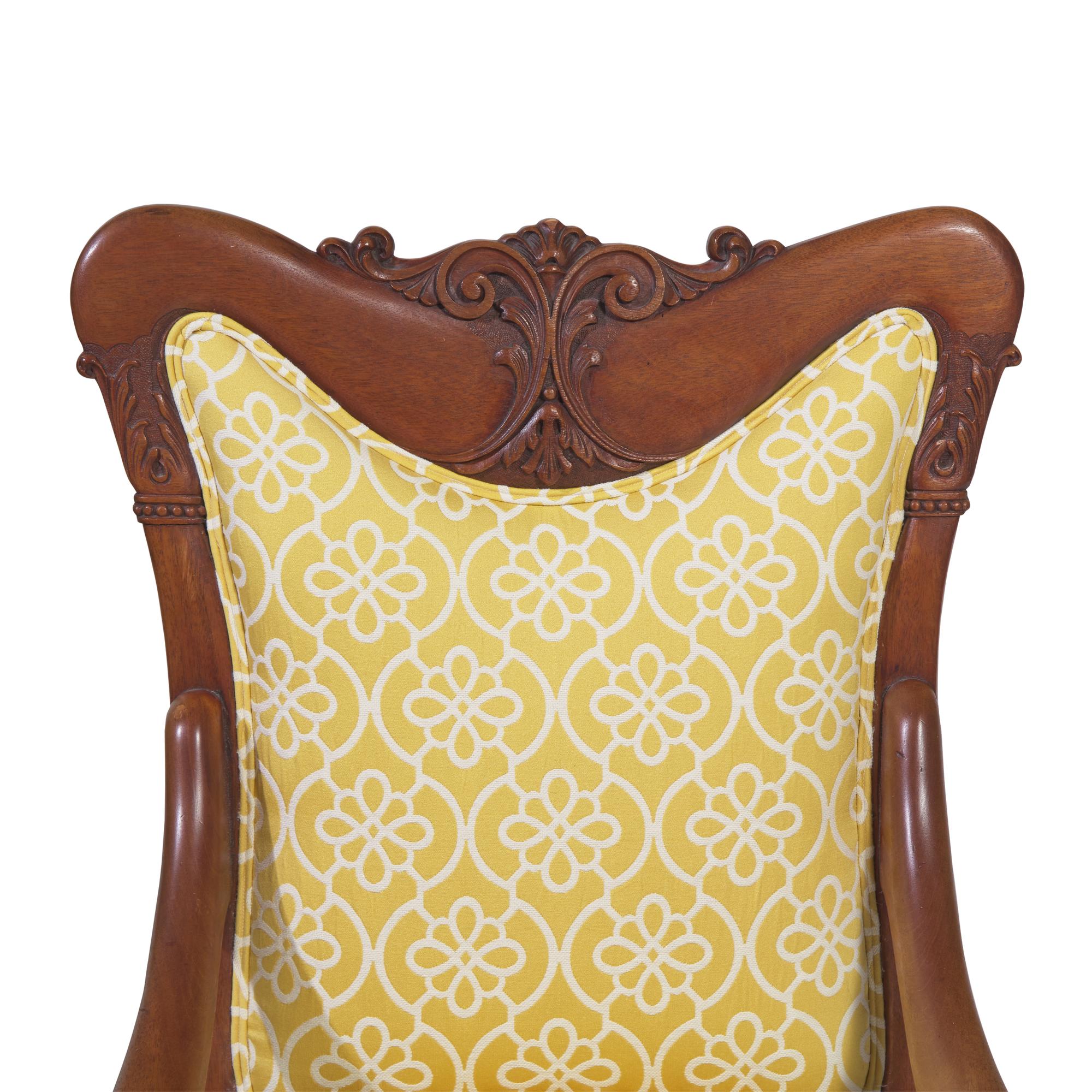 A Pair of Belle Époque Style Blonde Mahogany Fauteuils