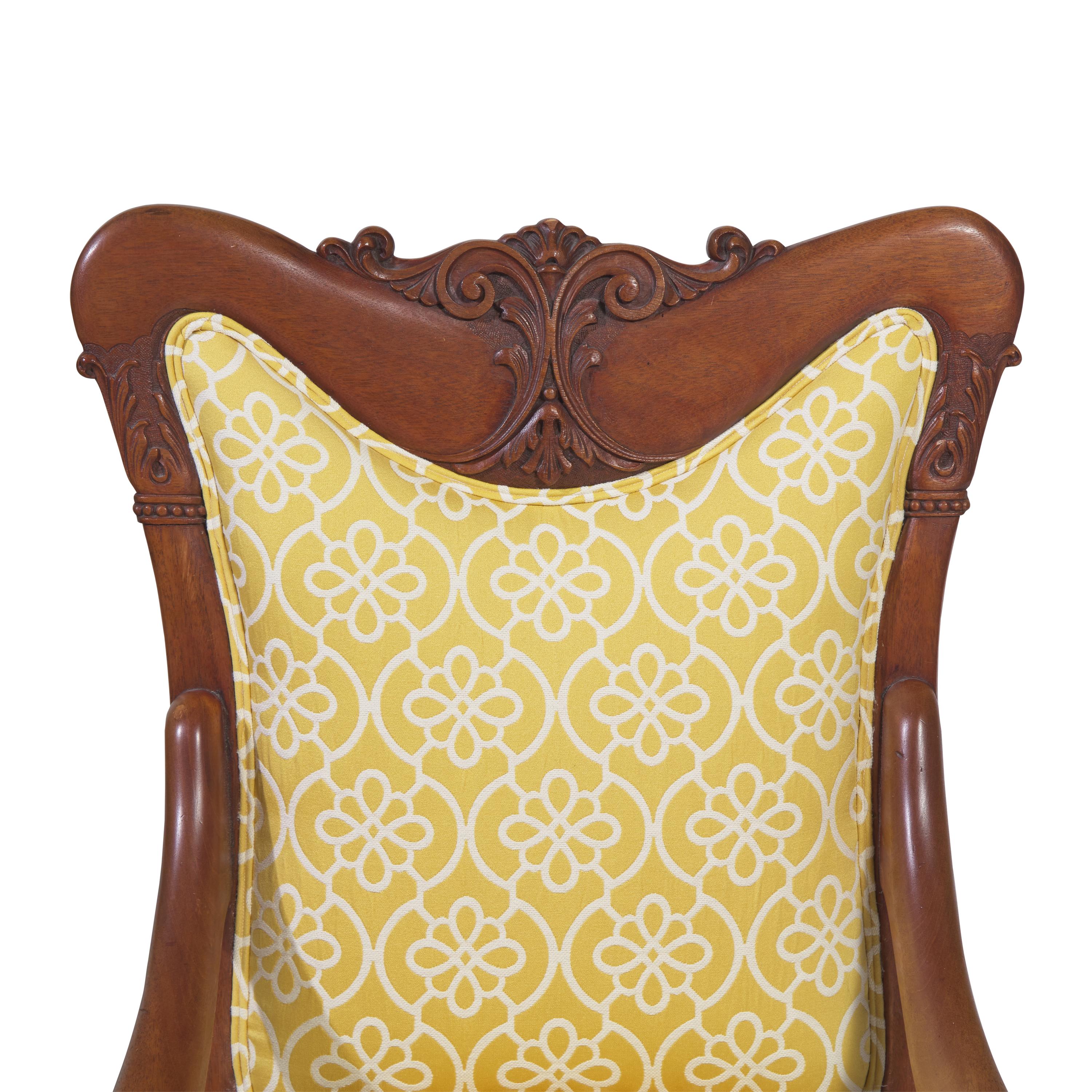 A Pair of Belle Époque Style Blonde Mahogany Fauteuils