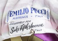 An Emilio Pucci Multicolor Cotton Tunic, Size 12.
