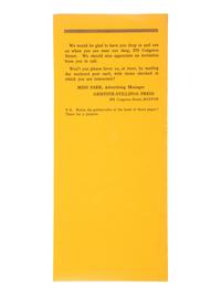 [EARLY PHOTOGRAPHY]. 11 photographic advertising imprints & puzzles, incl. E.&H.T. Anthony cover.