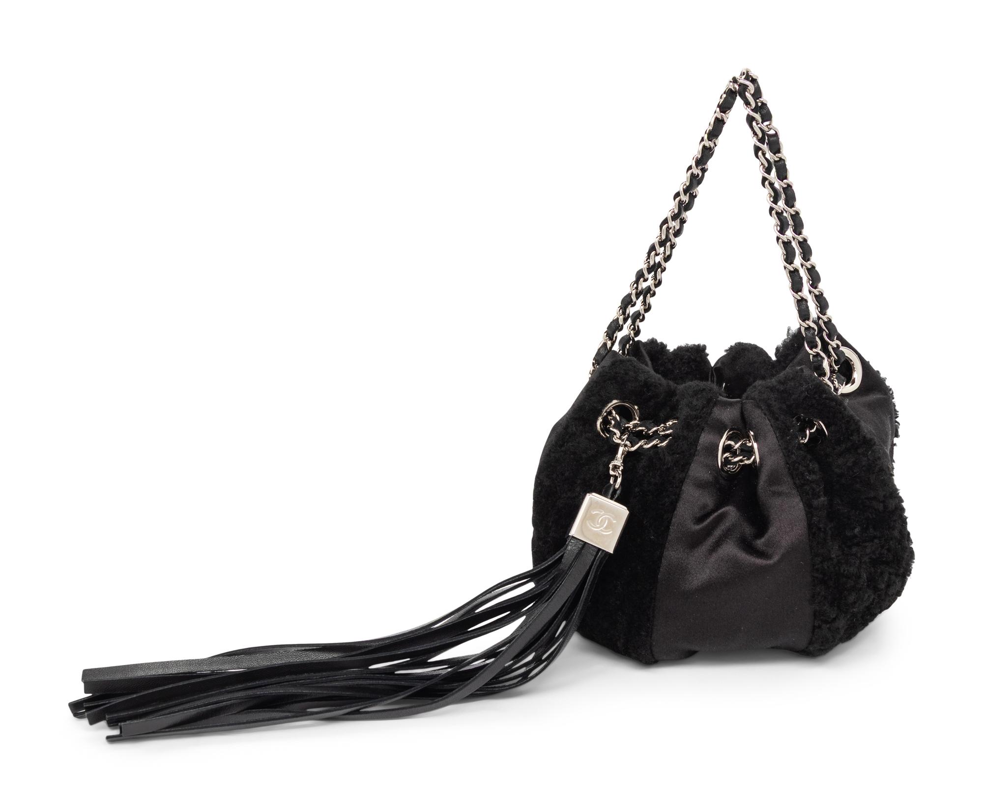 CHANEL, DRAWSTRING POUCH EVENING BAG