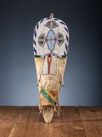 Shoshone Beaded Hide Toy Cradle