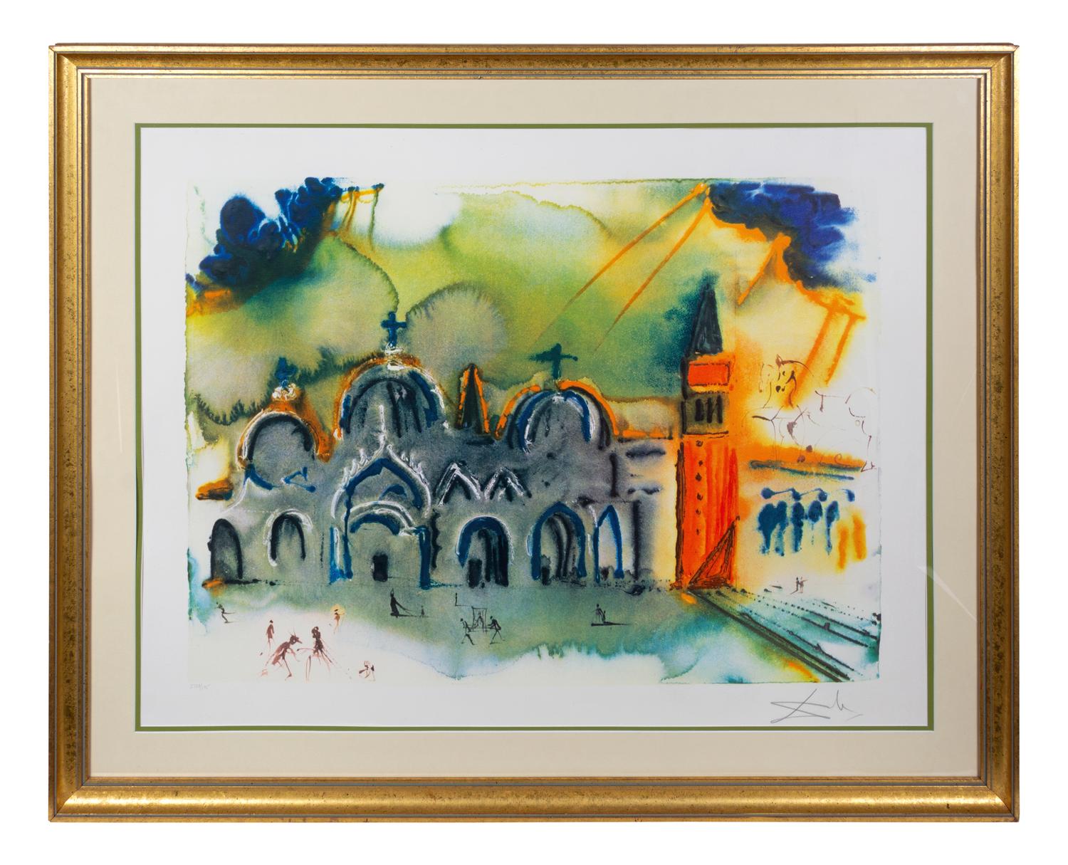 Salvador Dali (Spanish, 1904-1989) Homage To Venice…