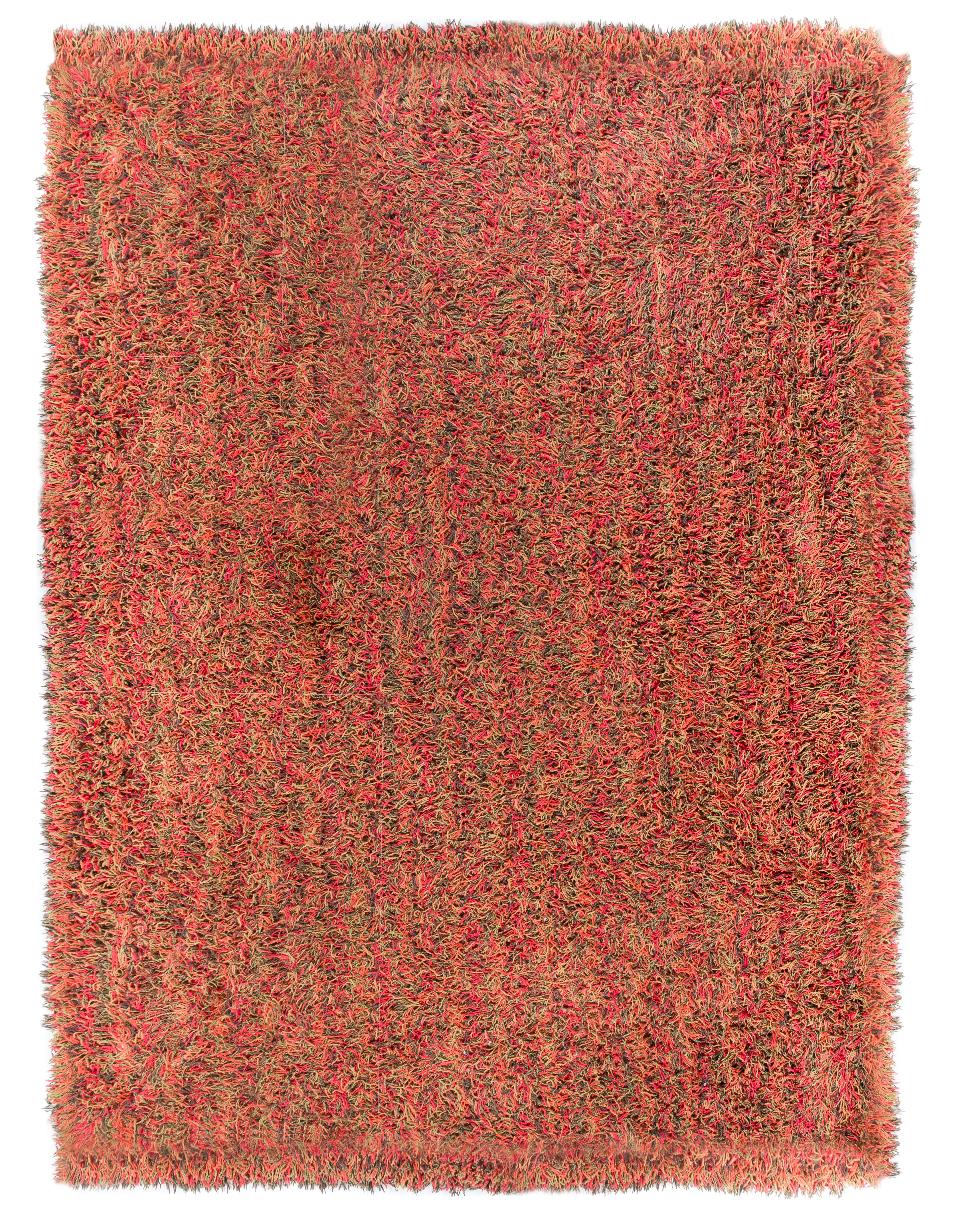 A Moroccan Style Wool Shag Rug 13 feet x 9 feet 6 inches.