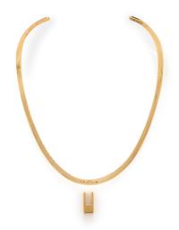 JOHN ATENCIO, YELLOW GOLD AND DIAMOND TORQUE NECKLACE
