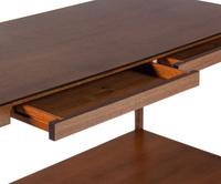 A Pair of Contemporary Hardwood Console Tables in the Style of Jean Michel Frank