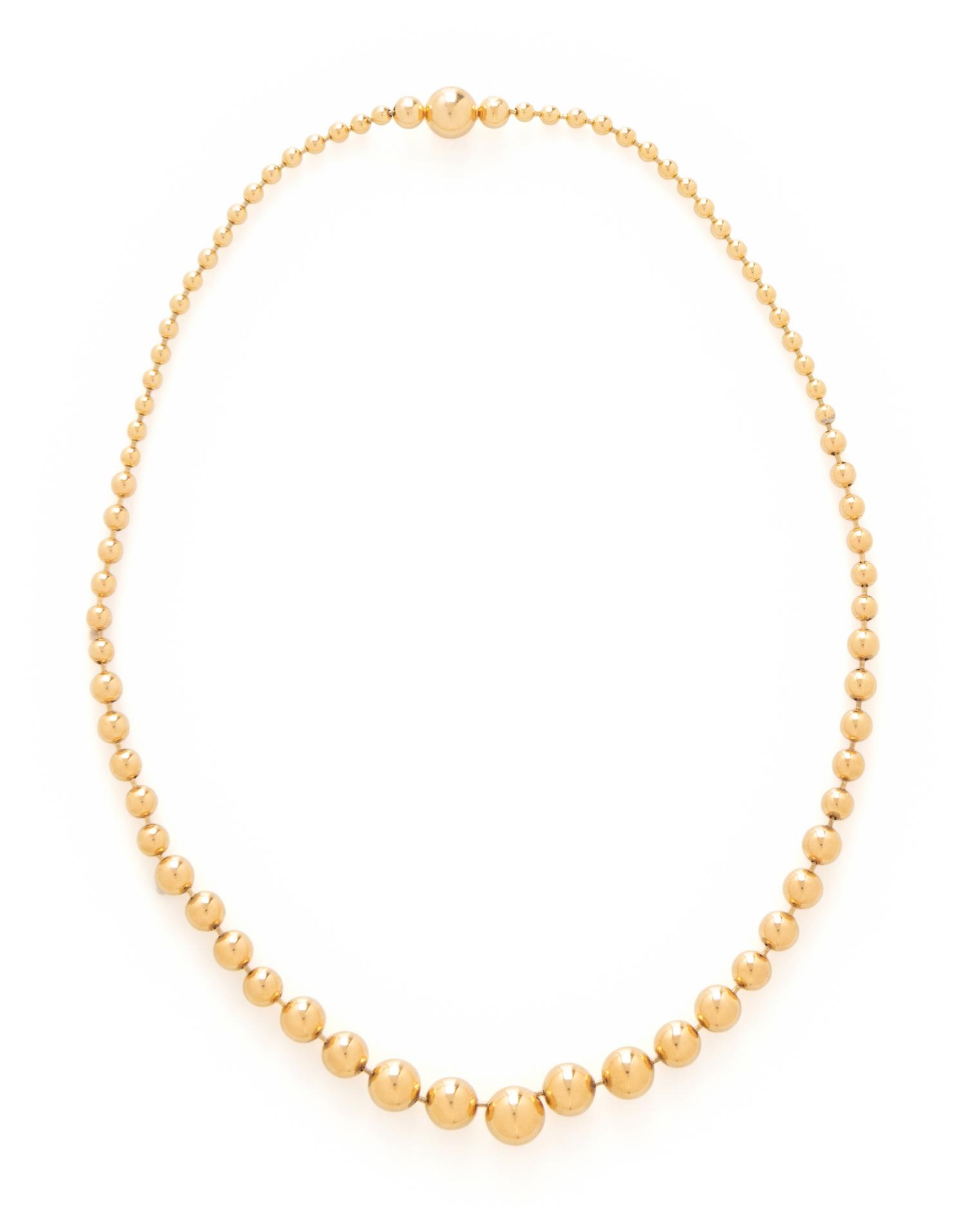 CARTIER, YELLOW GOLD 'DRAPERIE' NECKLACE