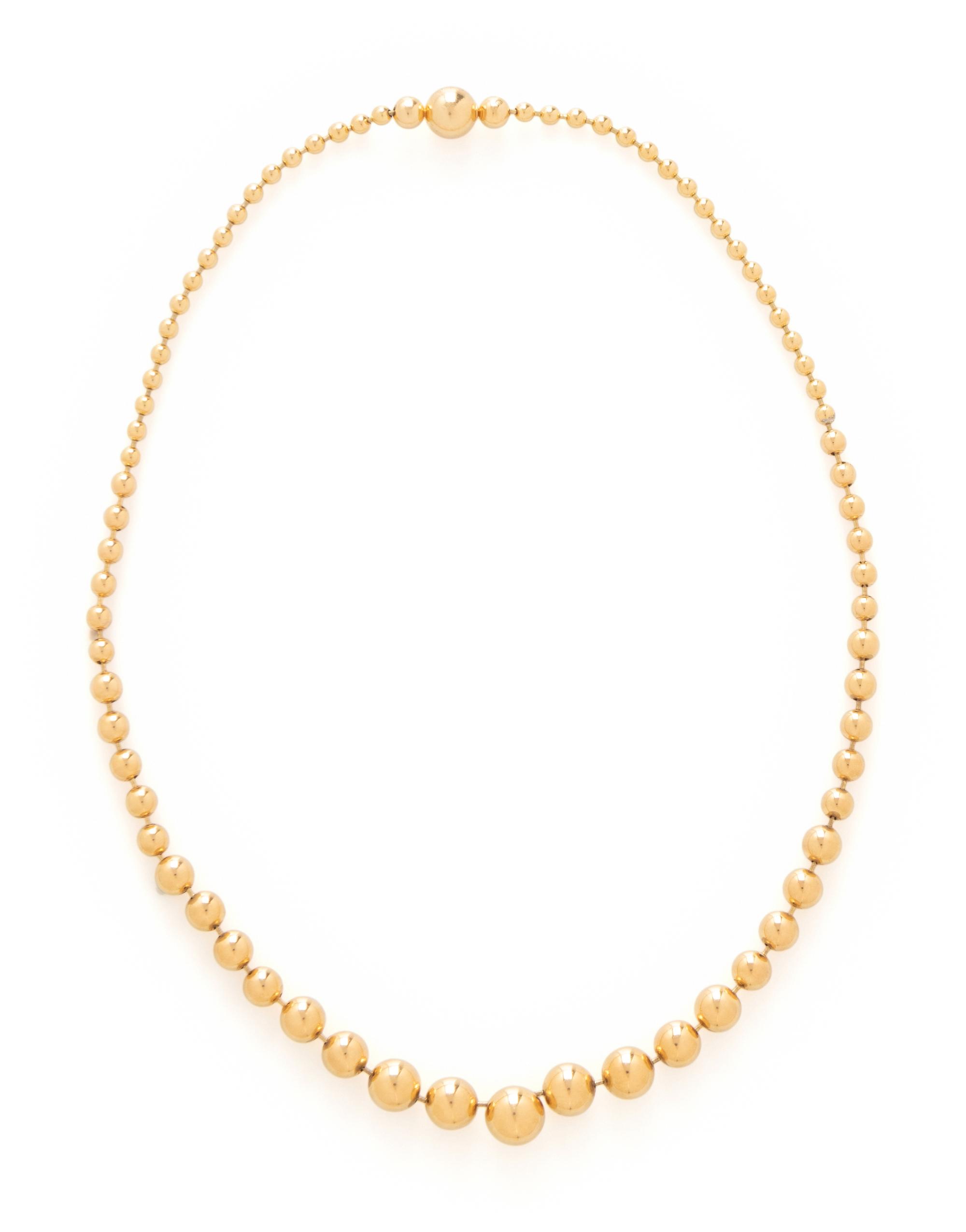 CARTIER, YELLOW GOLD 'DRAPERIE' NECKLACE