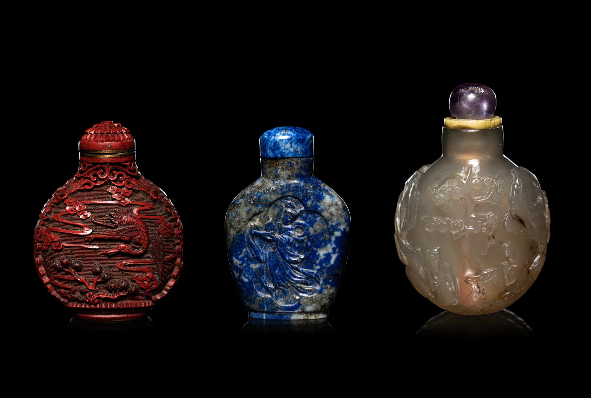 Three Chinese Snuff Bottles