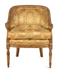 An Empire Style Giltwood Bergère