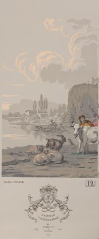 A Complete Set of Fourteen Zuber et Cie. La Cote de Villefranche Wallpaper Panels