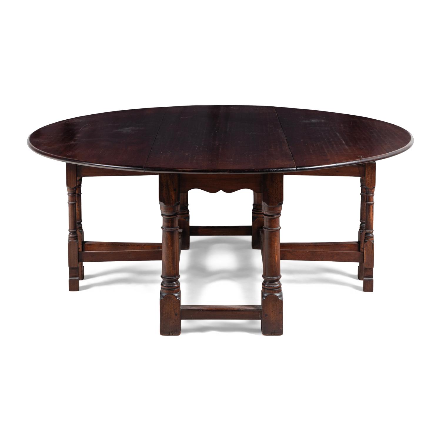 A Custom-Made Cherry Dropleaf Table