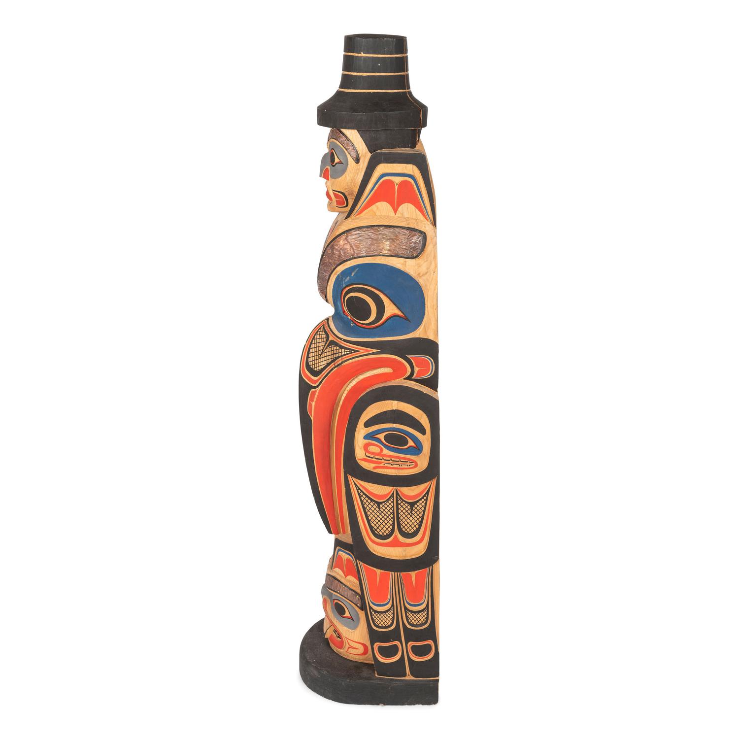 Polychrome Model Totem Pole