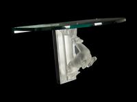 A Lalique Cerf Demilune Wall Console