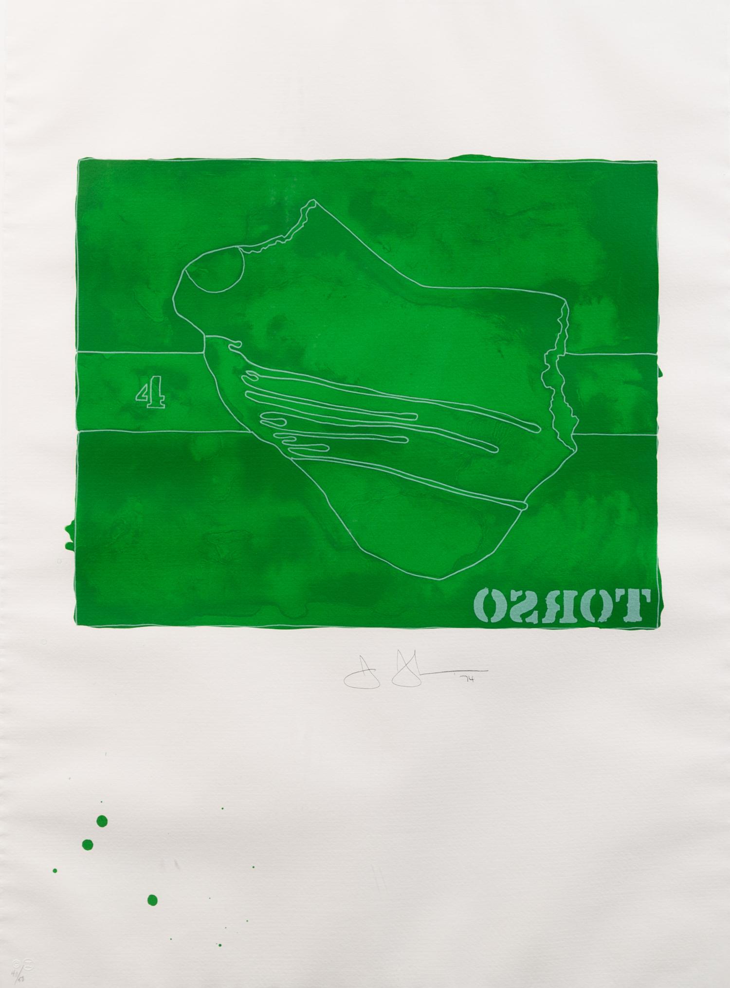 Jasper Johns, (American, b. 1930), Torso, 1974