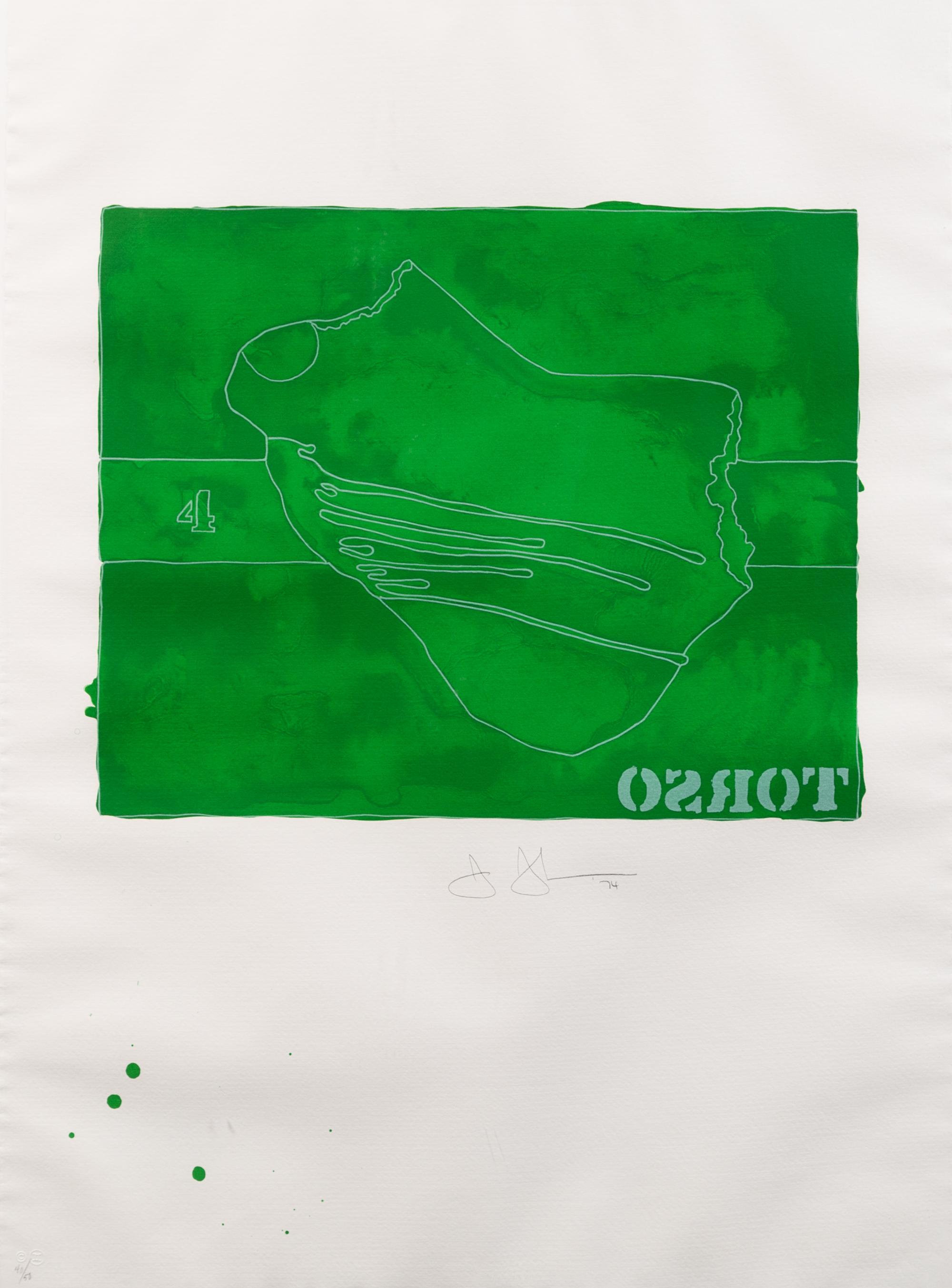 Jasper Johns, (American, b. 1930), Torso, 1974