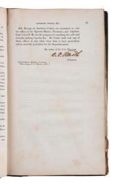 [CIVIL WAR]. CDV & Regulations of the US Military Academy at West Point ID'd to Gen. G.W. Morell.