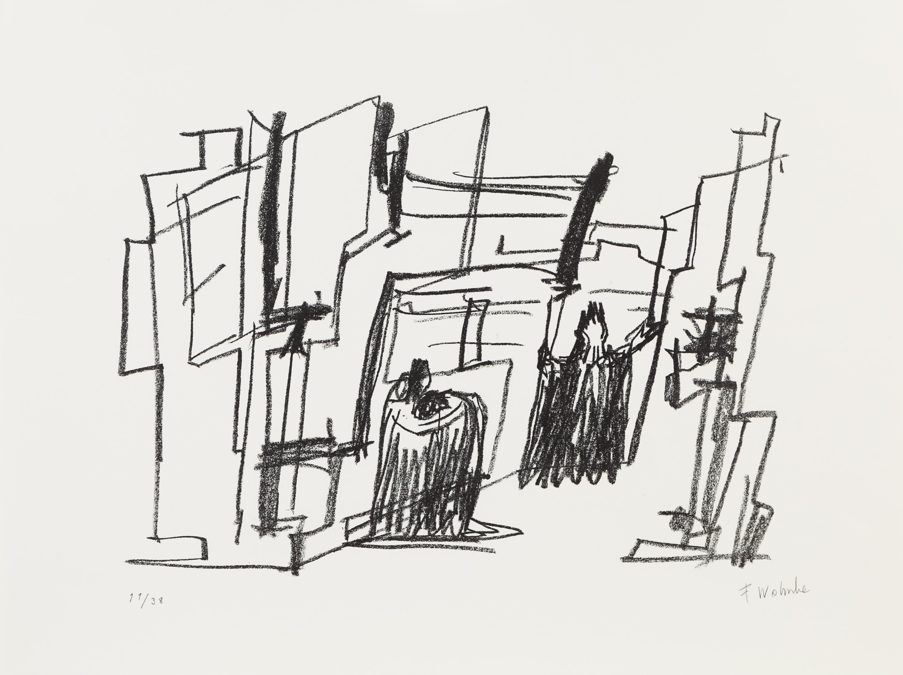 Fritz Wotruba, (Austrian, 1907-1975), Variations on Wagner's Ring, 1967 (suite of fourteen works)
