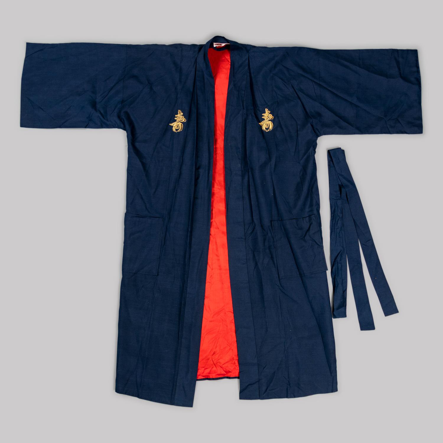Two Chinese and Japanese Embroidered Silk Robes