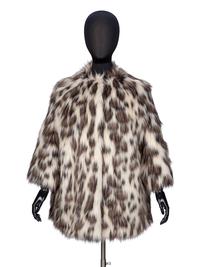 PRADA, SPOTTED FAUX FUR COAT