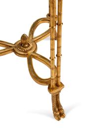 A Pair of Directoire Style Gilt-Bronze and Marble Guéridons