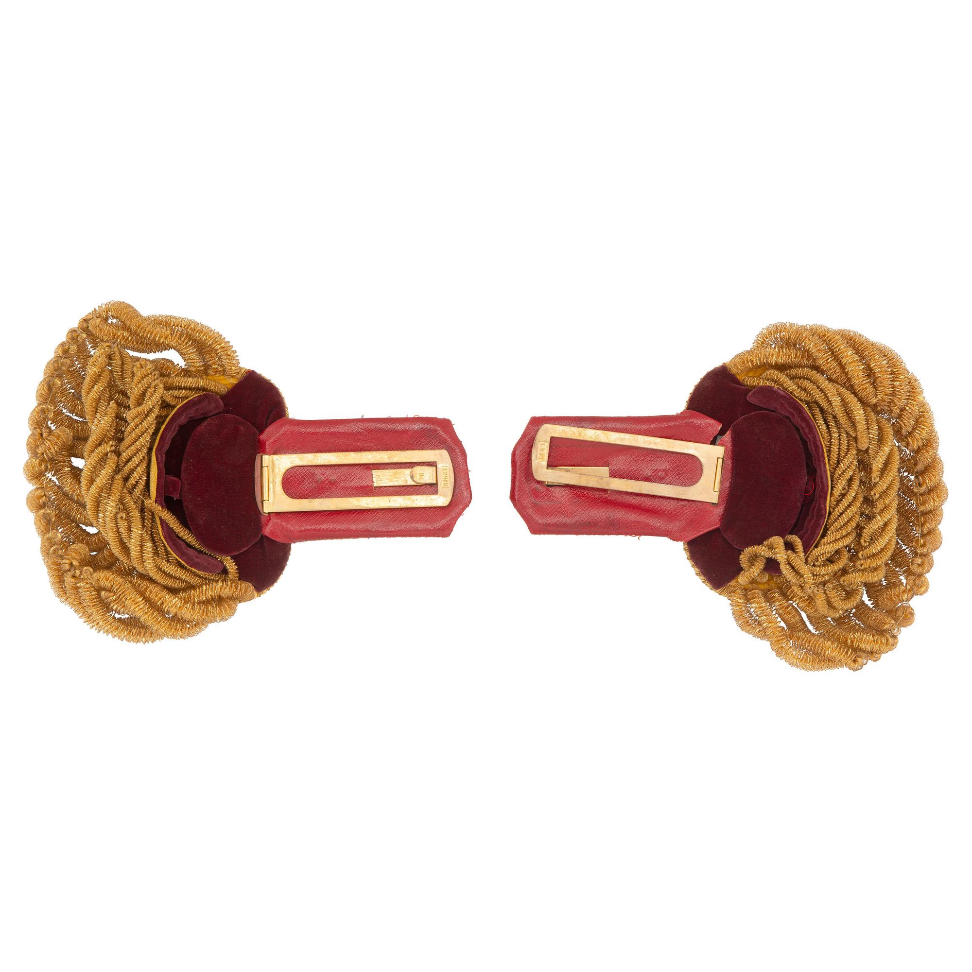 19th Century US Military Brigadier General's Epaulettes with tin.
