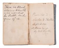 [CIVIL WAR]. 2 pocket New Testaments identified to Austin Walker, 77th Illinois Infantry, WIA.