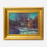 Dot Bunn (American, 20th Century) Night on Smithtown Road