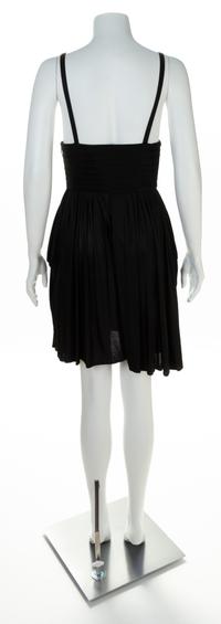 A Gianni Versace Black Rayon "Shorts" Dress, Size 40.