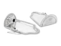 A Near Pair of Spanish Empire Silver One-Light Sconces