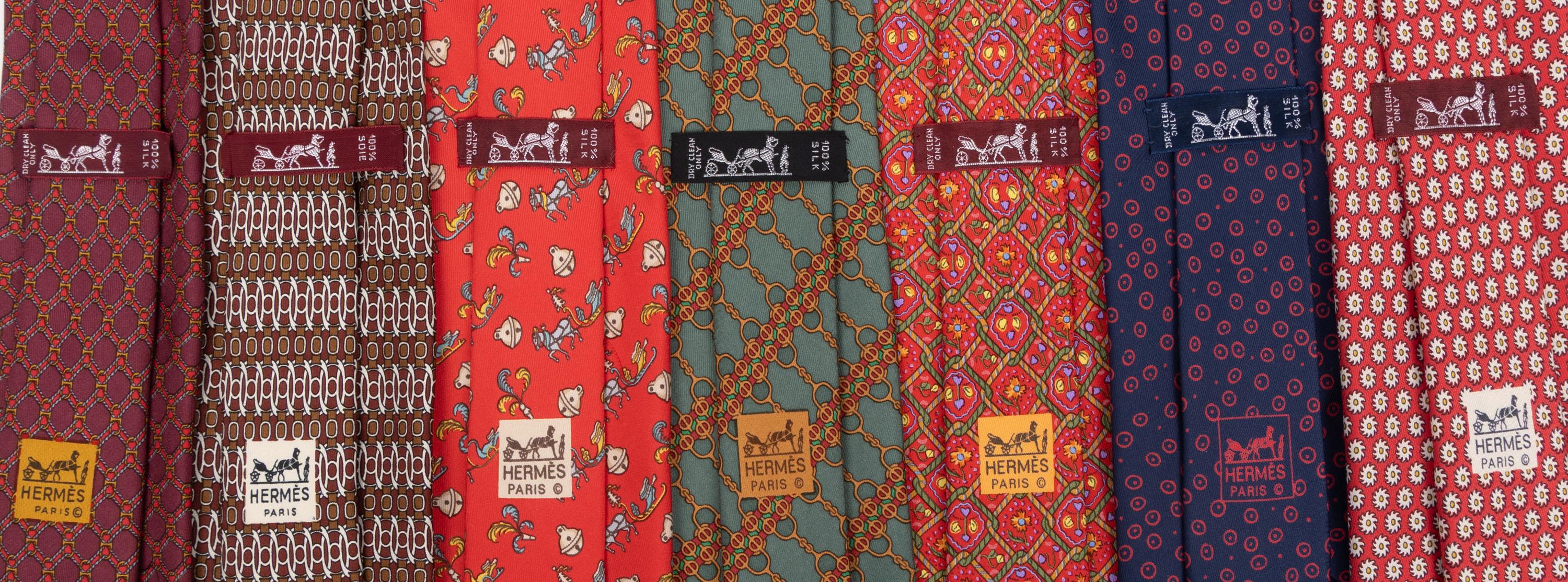 Hermès, Seven Silk Neckties