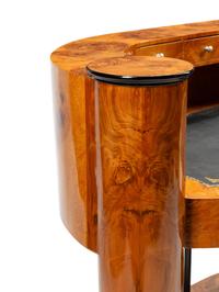 A Biedermeier Style Burlwood Desk