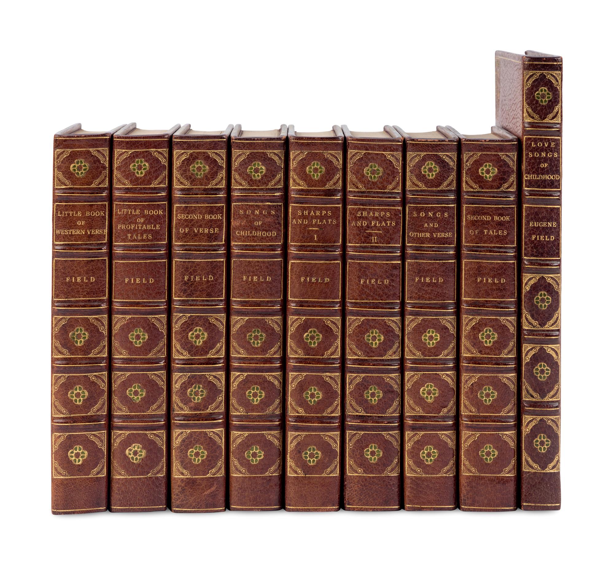 [BINDING -- SICKLES]. FIELD, Eugene (1850-1895). Love Songs of Childhood . Chicago: The Lakeside Press, 1905.