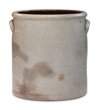 A P. H. Smith Three-Gallon Cobalt Decorated Stoneware 'Fish' Crock