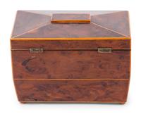 A George III Mahogany Tea Caddy