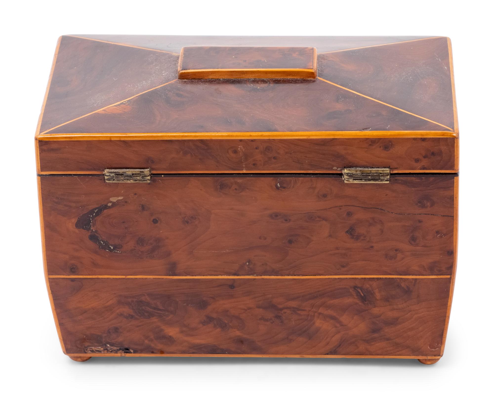 A George III Mahogany Tea Caddy