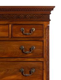 A George III Carved Mahogany Chest-on-Chest