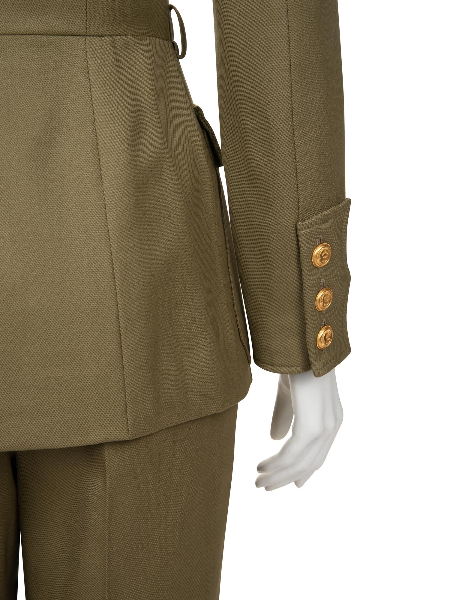 Chanel Military-Style Pant Ensemble, Fall 1996