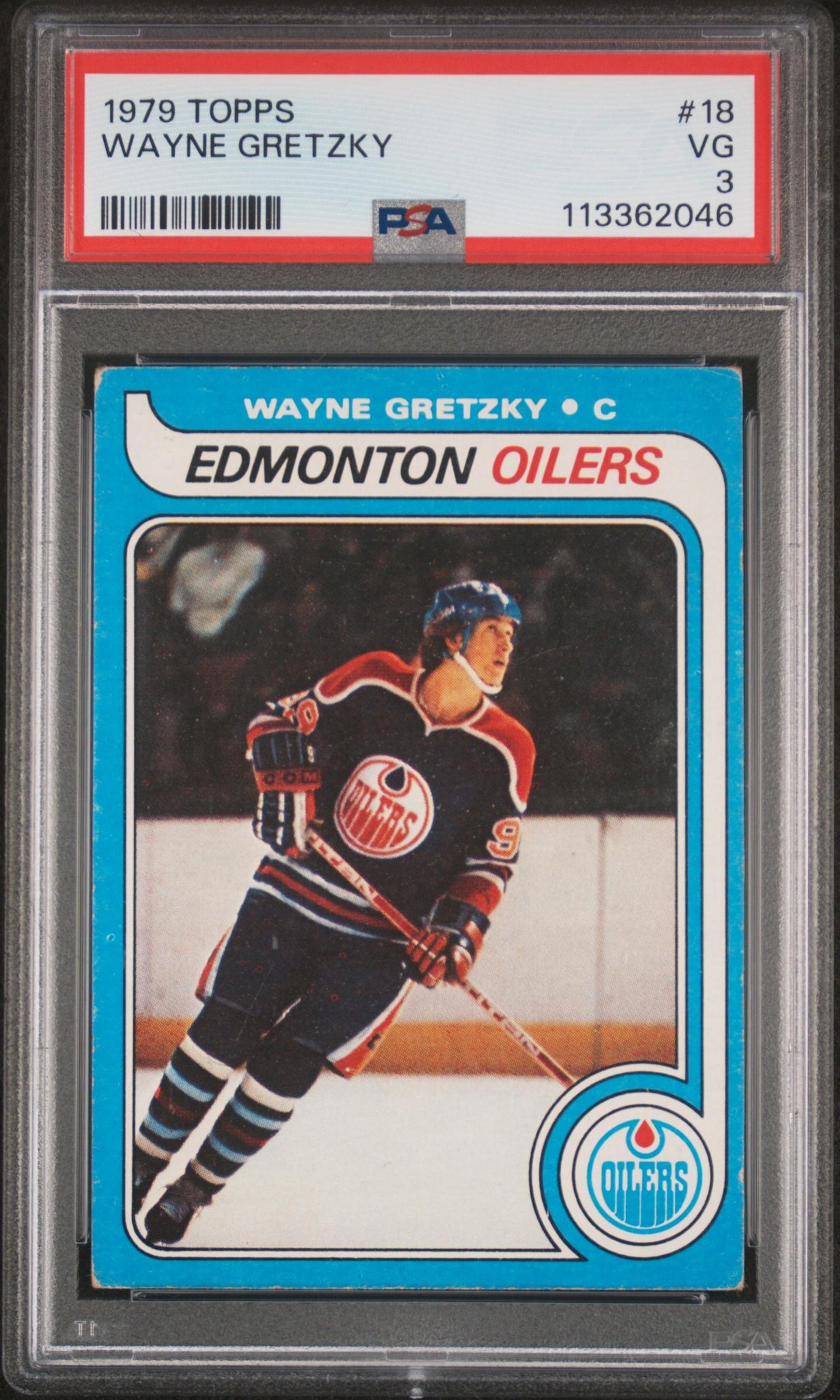 A 1979 Topps Wayne Gretzky Rookie Hockey Card (PSA 3 VG)