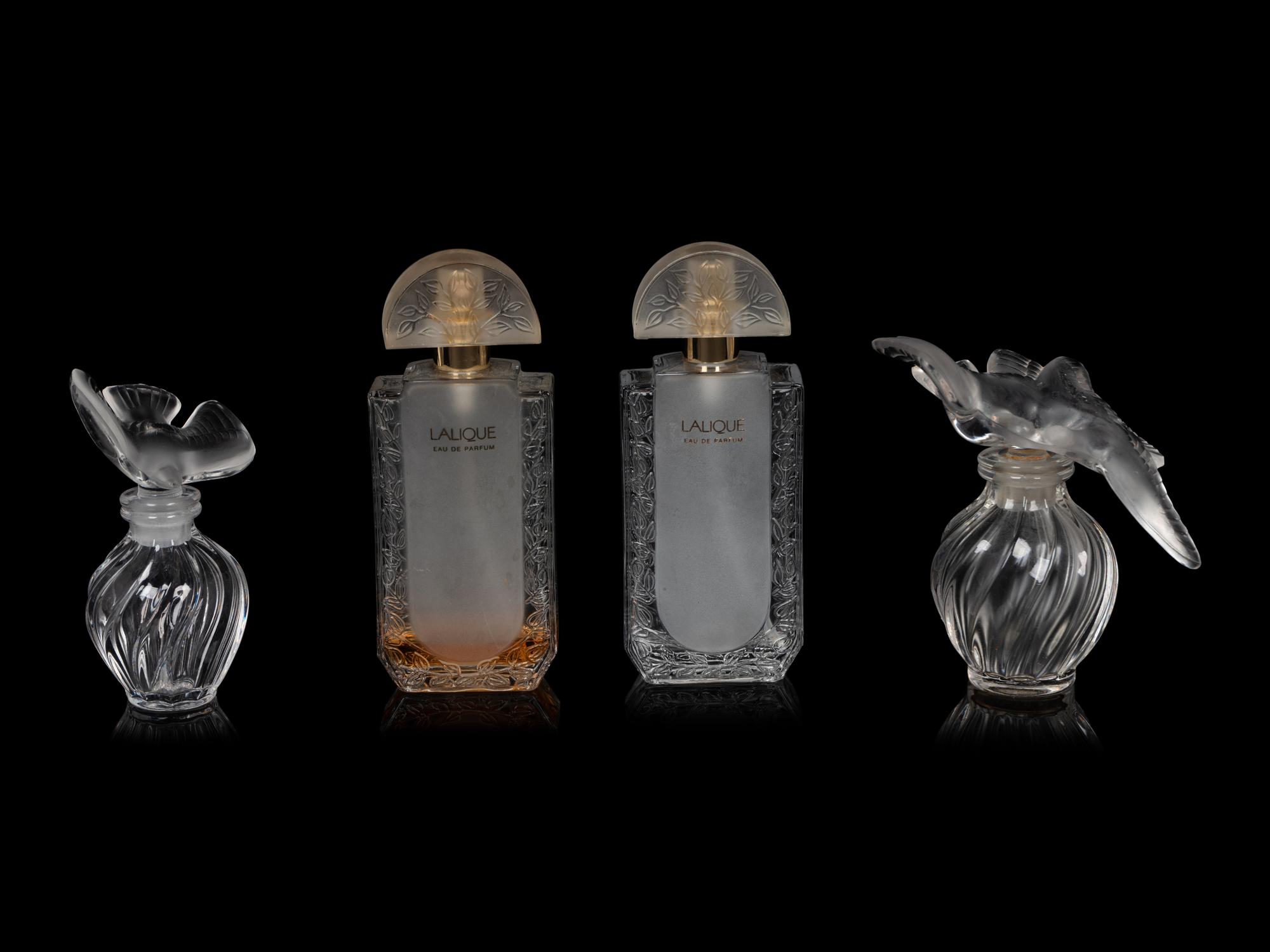 Four Lalique Perfume Bottles