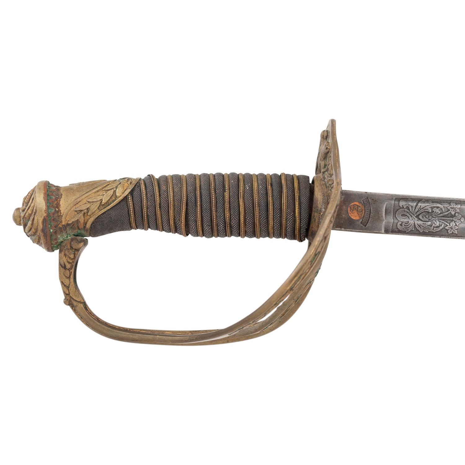 Lot of 3 US Army Swords Including: Model 1902, Model 1860 Staff & Field, Model 1872 Light Cavalry