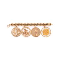 YELLOW GOLD CHARM BRACELET