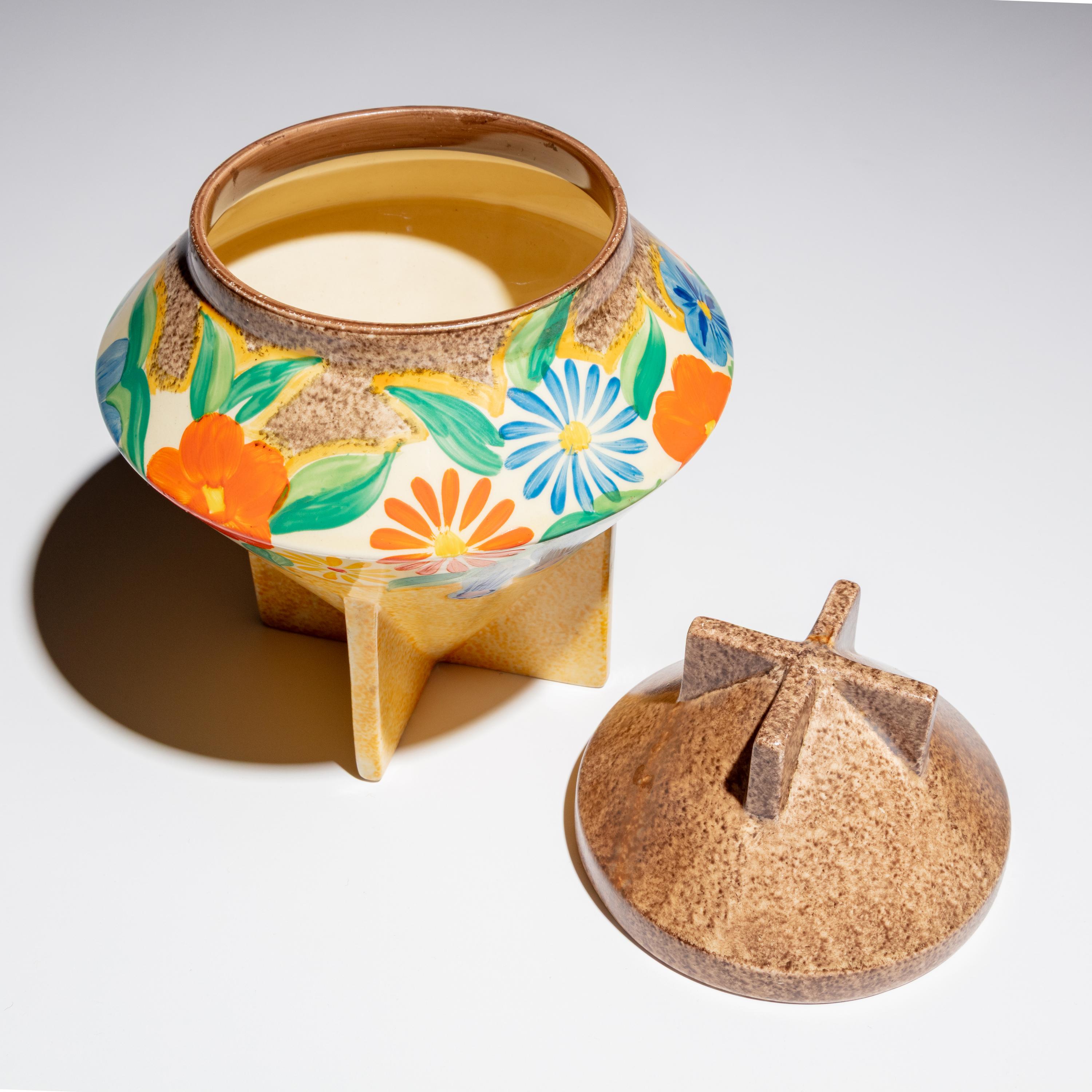 Clarice Cliff (English, 1899–1972) — Petunia pattern , Set of Ten Items