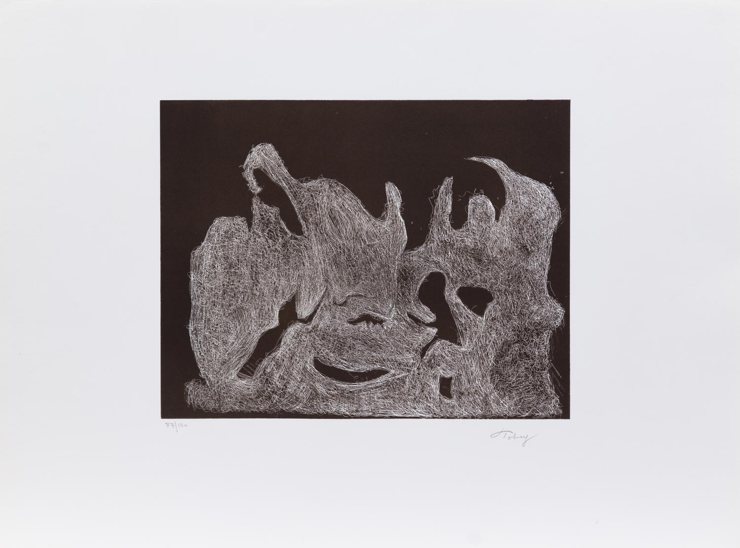 Mark Tobey, (American, 1890-1976), Awakening Night and Awakening Dawn, 1974
