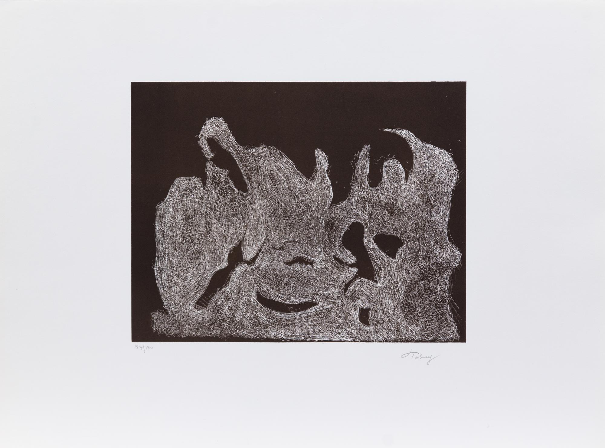 Mark Tobey, (American, 1890-1976), Awakening Night and Awakening Dawn, 1974