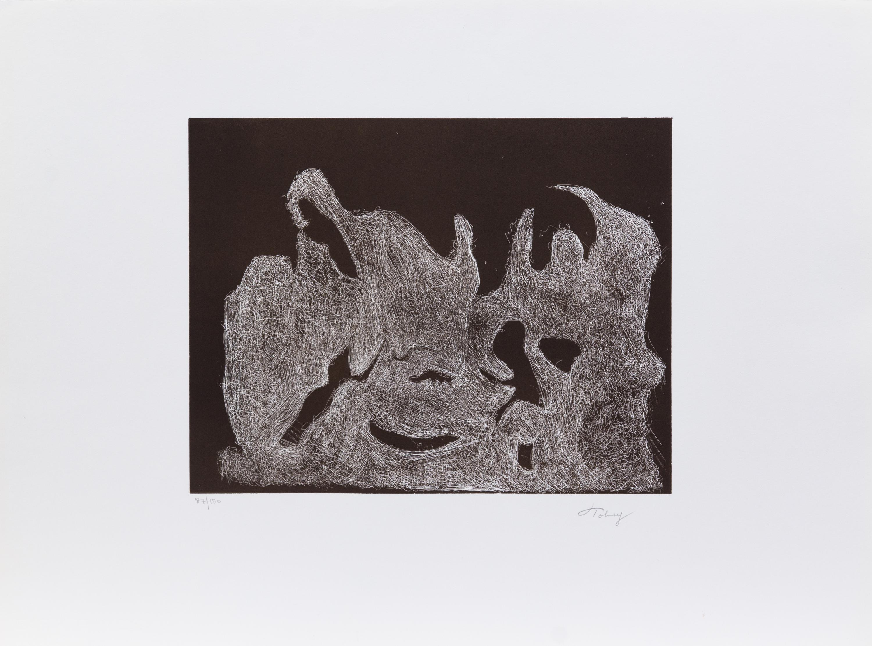 Mark Tobey, (American, 1890-1976), Awakening Night and Awakening Dawn, 1974