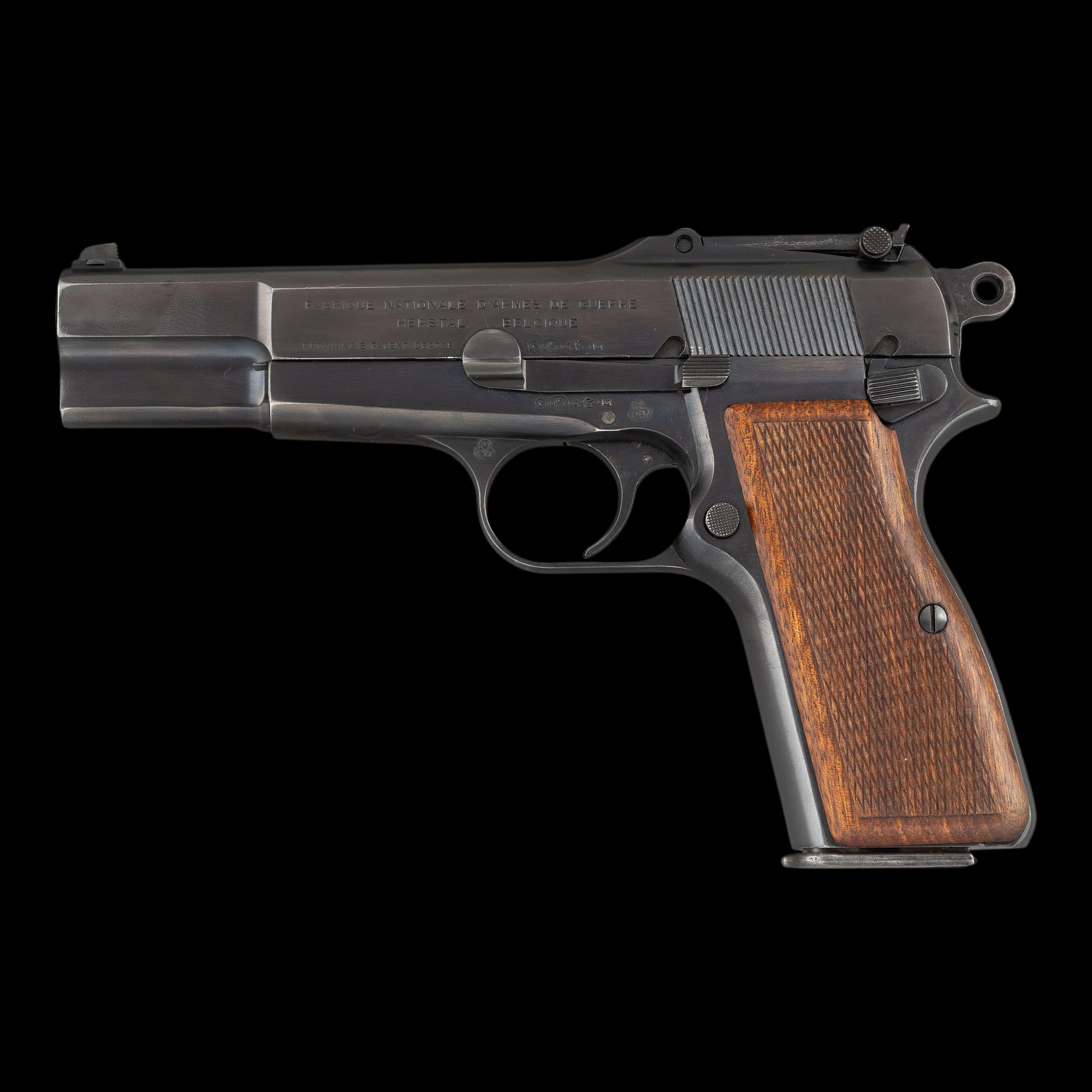 **Belgian Military Marked GP-35 Browning Hi-Power
