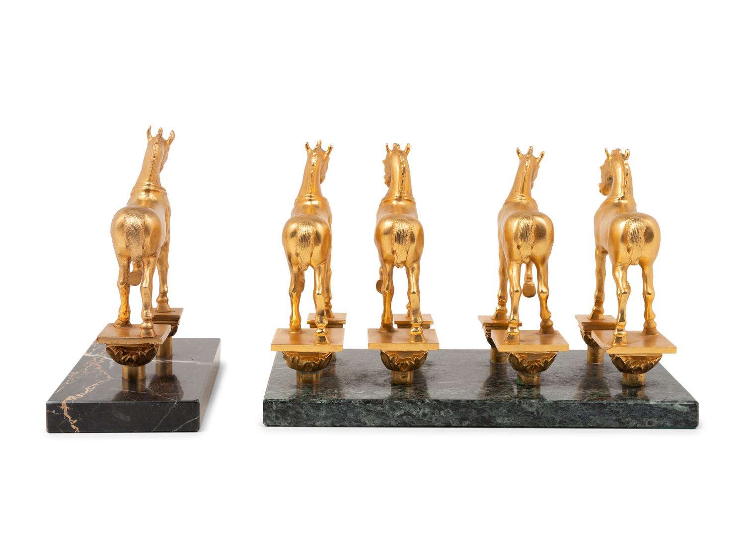 Two Continental Gilt Bronze Figures