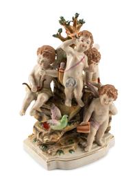 A German Porcelain Figural Group